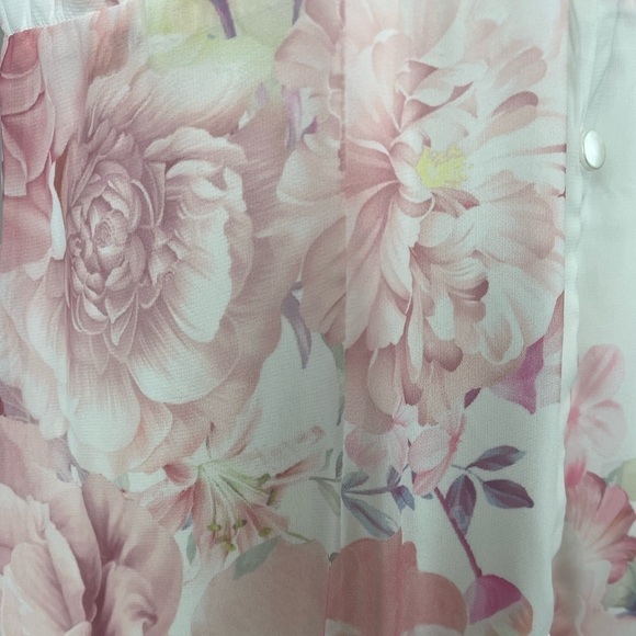 Classy Floral Backless Sleeveless Spaghetti Straps Ruffle Hem Summer Maxi Dress - Picture 12 of 14